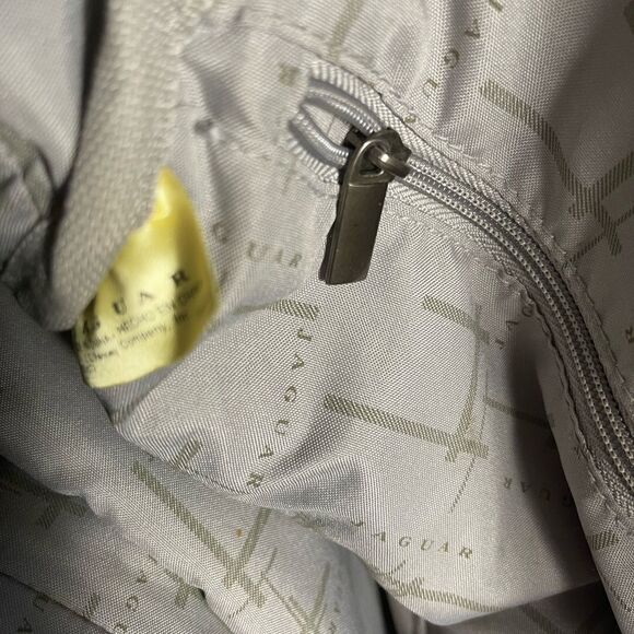 Jaguar Heavy duty Brown & Black fabric Medium duffle bag silver tone hardwares - Picture 12 of 14